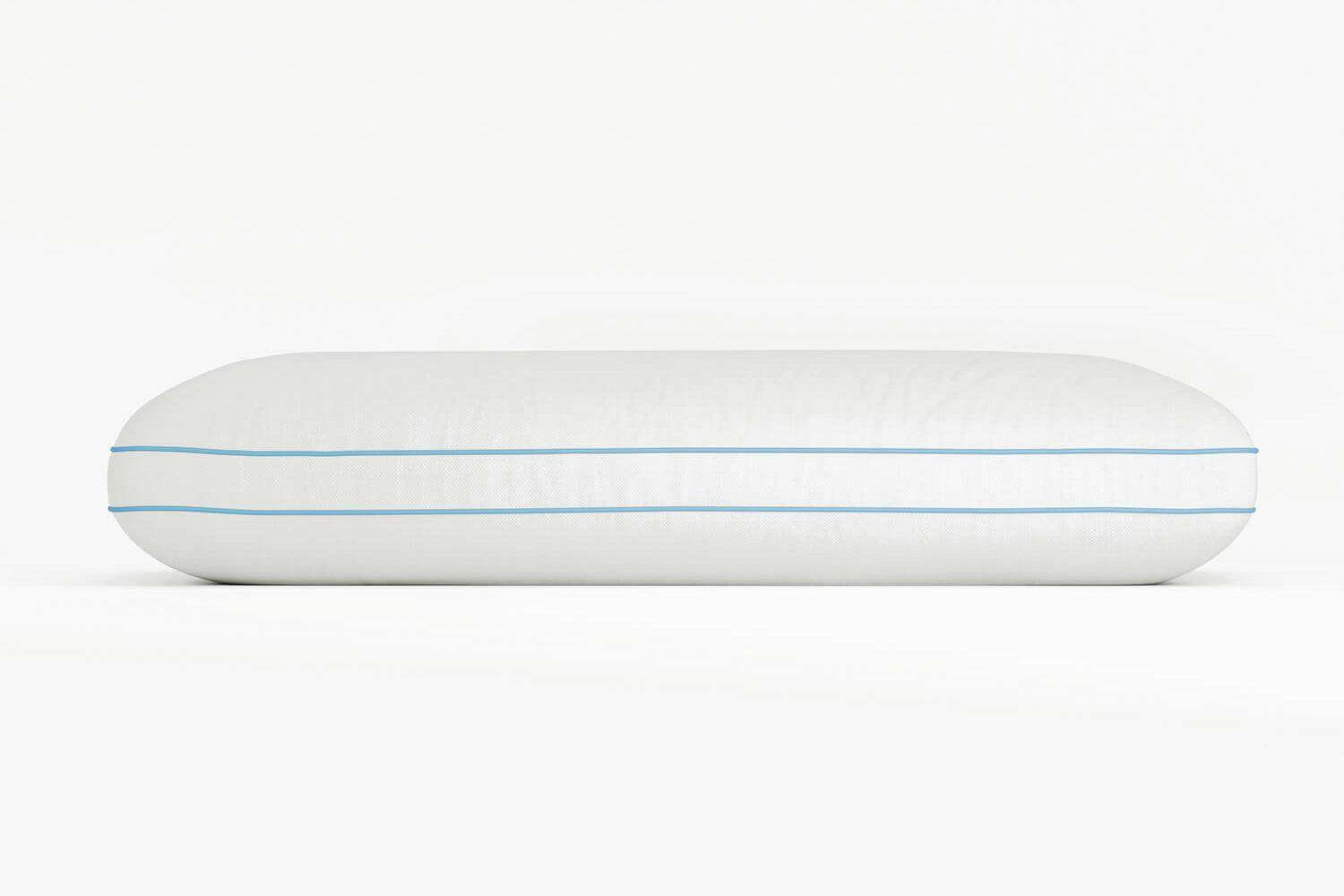 Eight Sleep Carbon Air Pillow side view with cover - thumbnail