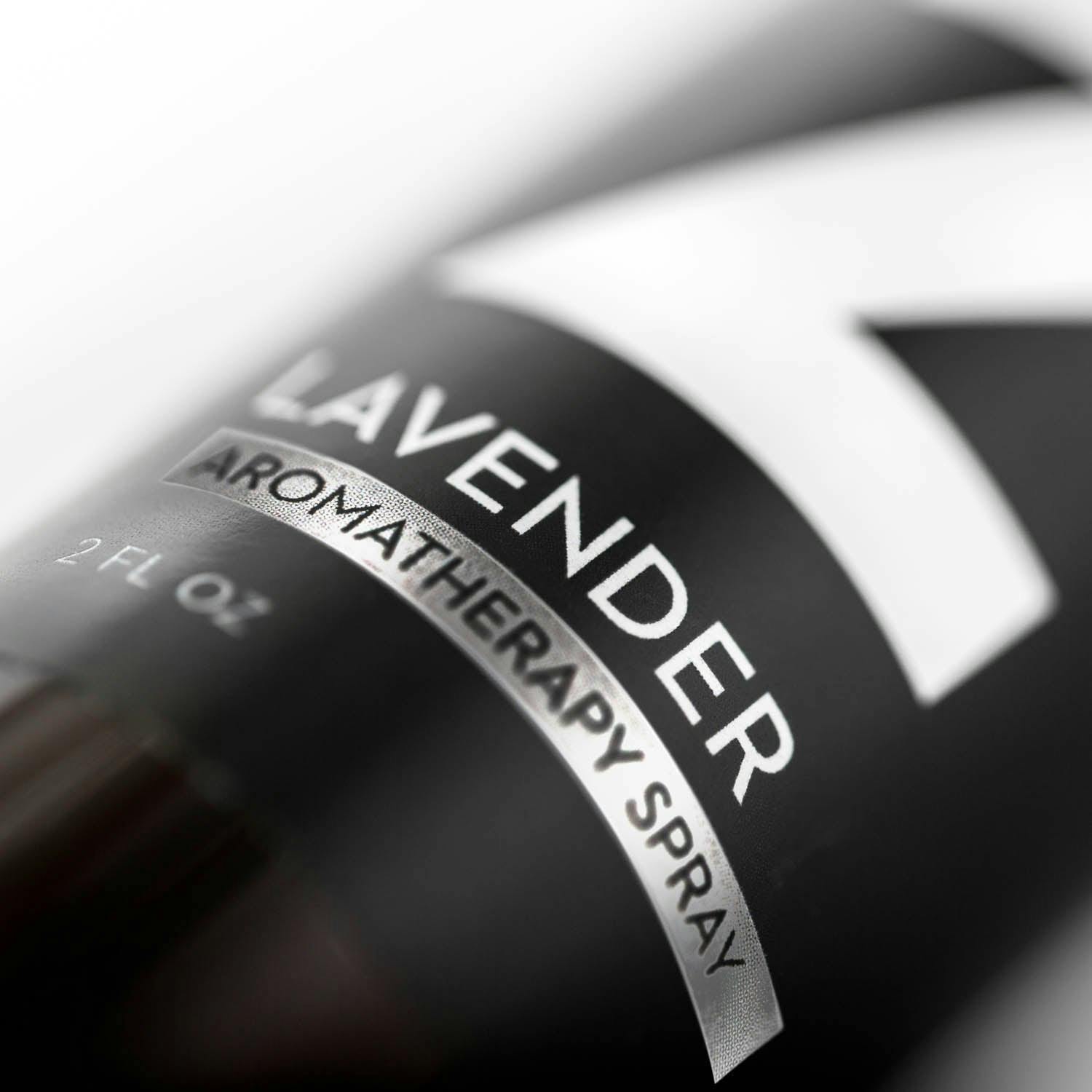 Lavender Sleep spray label - angled view - thumbnail