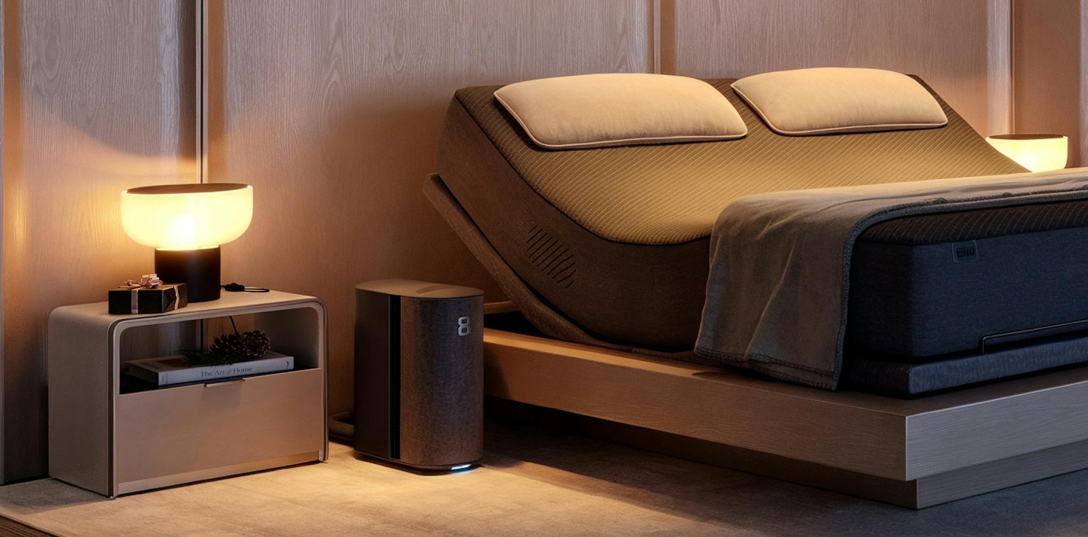 A warmly lit room with the central focus being the Pod 4 Ultra and Pod hub.